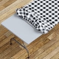 thumbnail image 1 of Sorfey Fitted Picnic Table Cover Checkered Rectangle Tablecloth, Black 48"x 24", 1 of 7
