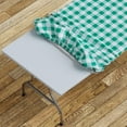 thumbnail image 1 of Sorfey Fitted Picnic Table Cover Checkered Rectangle Tablecloth, Green 96"x 30", 1 of 8