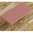 thumbnail image 1 of Sorfey Fitted Picnic Table Cover Classic Solid Rectangle Tablecloth, Burgundy 30"x 96", 1 of 9