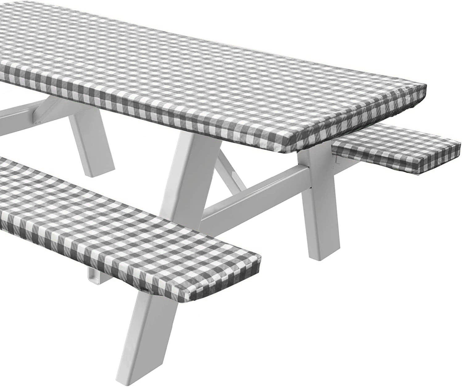 Sorfey Rectangle Fitted Picnic Table Cover with Bench Covers