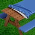 thumbnail image 1 of Sorfey Rectangle Picnic Table Cover Fitted Table Cloth with Bench Cover, 30" x 96" Blue, 1 of 6