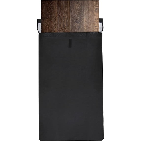 Sorfey Table Leaf Bag Holder Storage Bag with Adjustable Velcro Closure, Black 52" x 24"
