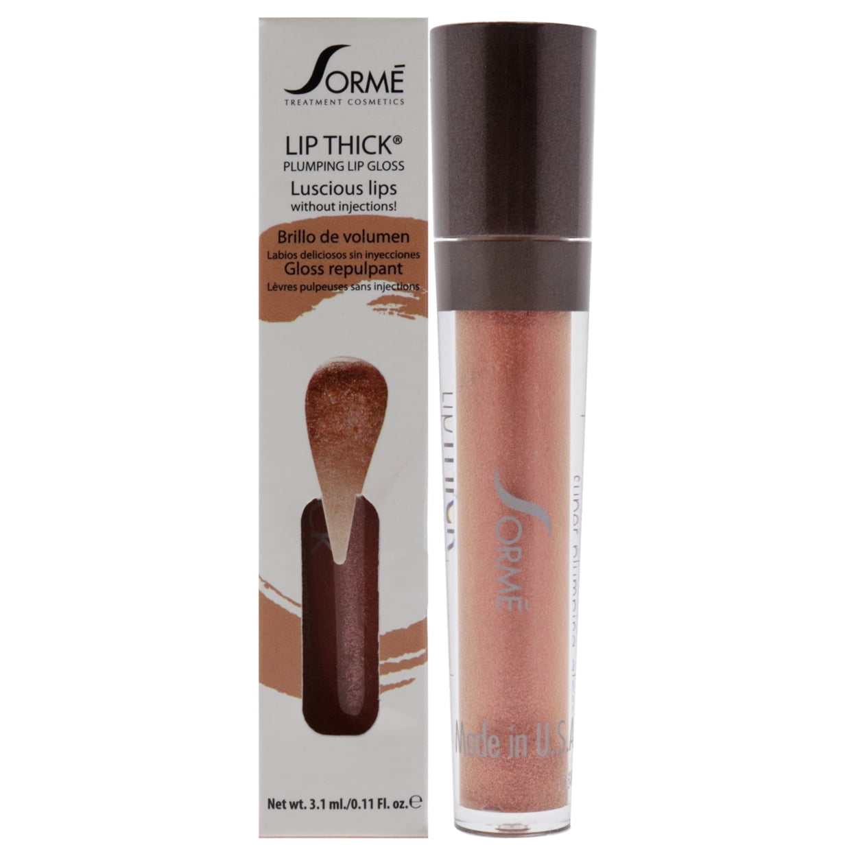 Sorme Cosmetics Lip Thick Plumping Lip Gloss Unveil 0 11 Oz Lip Gloss