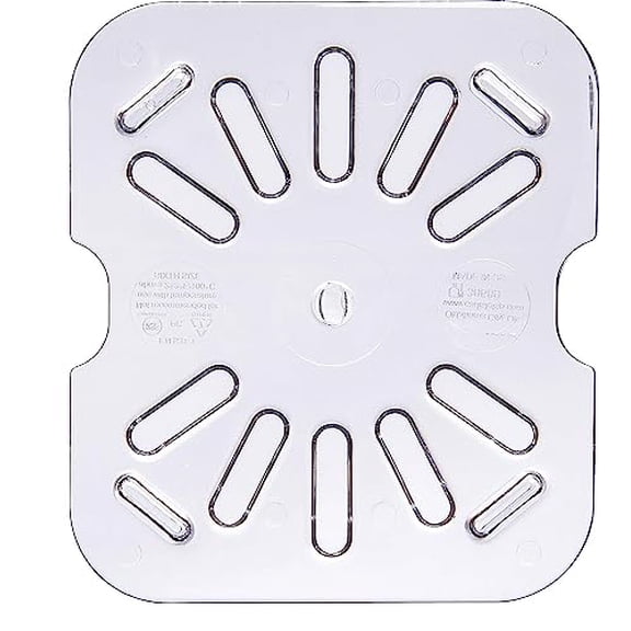 Soro Essentials- 1/6 Size Polycarbonate Food Pan Drain Shelf- Drain Shelf for Food Fruit Vegetables Sink Teapot Dish Kitchen Restaurant Hotel Restaurant Kitchen and Cafeteria