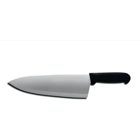 Soro Essentials- 10" Wide High Carbon Steel Stamped Chef’s/Cook’s Knife with Black Color Handle- Straight Edge Kitchen Knife Cook’s Knife for Meat Cutting Fruit Vegetable