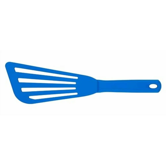 Soro Essentials- 11" Silicone Slotted Fish Turner Spatula Blue Color- Fish Spatula for Nonstick Cookware Slotted Wide Blade with Stainless Steel Core Egg Spatula Flipper for Kitchen