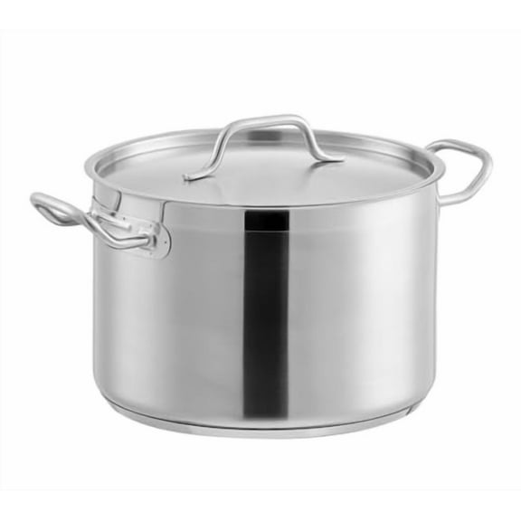 Soro Essentials- 12 qt. Stainless Steel Stock Pot with Lid- Heavy Duty Induction Ready Large Stock Pot Stew Pot Simmering Pot Soup Pot with Encapsulated Base and Oven Safe