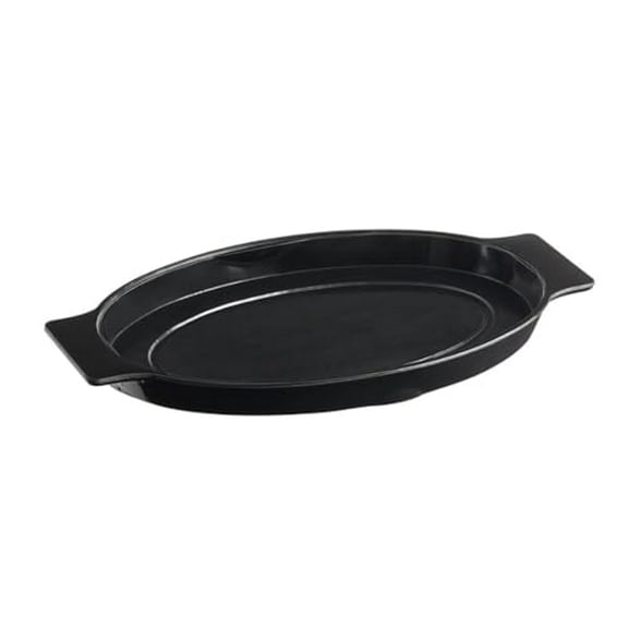 Soro Essentials- 13.75" x 8.25" Oval Sizzle Platter Bakelite Holder- Sizzling Platter Server Fits in Oval Sizzle Platter 11.5" x 8" Food Server for Home and Restaurant