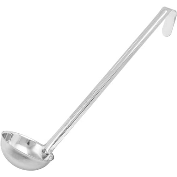 Soro Essentials- 2 oz. Stainless Steel Ladle with Hook Handle One-Piece- Kitchen Ladle Soup Ladle Best Kitchen Accessories for Stirring Portioning and Serving Soups Chili and Stew in Restaurants