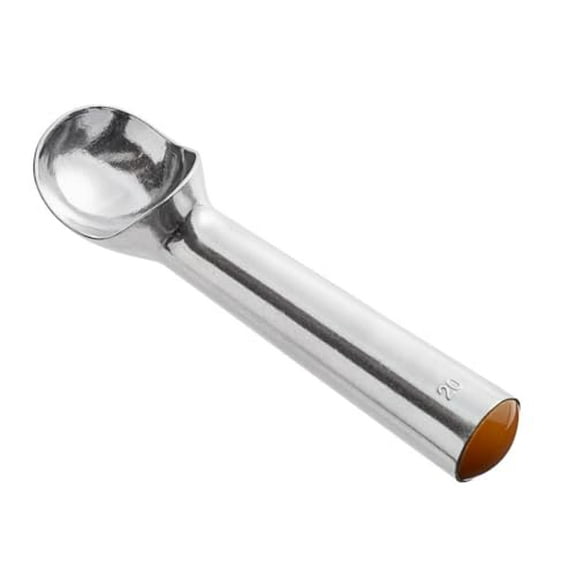 Soro Essentials #20 Aluminum Defrosting Disher Brown Color- Color Coded Disher Scooper Spoon with Durable Design Easy to Clean for Gelato Cookie Dough Sorbet Almond
