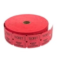 thumbnail image 1 of Soro Essentials- 2000 Double Raffle Ticket Roll Red Color- Consecutively Numbered Raffle Tickets for Events Carnivals Entry Class Reward Fundraiser and Prize Drawing, 1 of 5