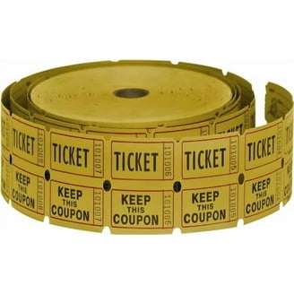 yellow raffle ticket clipart