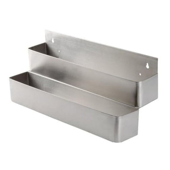 Soro Essentials- 22 Stainless Steel Speed Rail Bottle Holder Double Tier- Organizer Rack Liquor Bottle Rack Space-Saving Organizer for Liquor Bottles for Kitchen Dining Room Bar