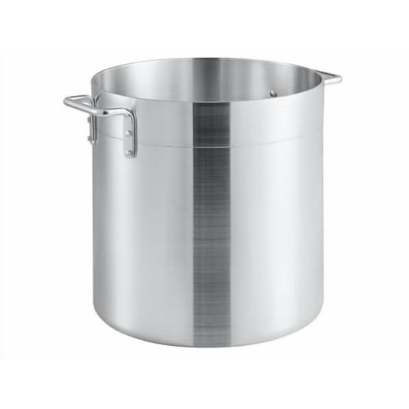 Soro Essentials- 24 qt. Medium Weight Aluminum Stock Pot- 4mm Thickness Cooking Stock Pot for Pasta Soup Stew Pot Simmering Pot for Soup Seafood Stock Home Restaurant and Catering