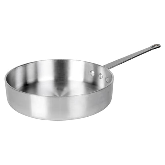 Soro Essentials– 3 qt. Heavy Weight Aluminum Sauté Pan 4mm Thickness- Deep Frying Pan Chef Cooking Pan Frying Pan Skillet for Home and Restaurant Cookware