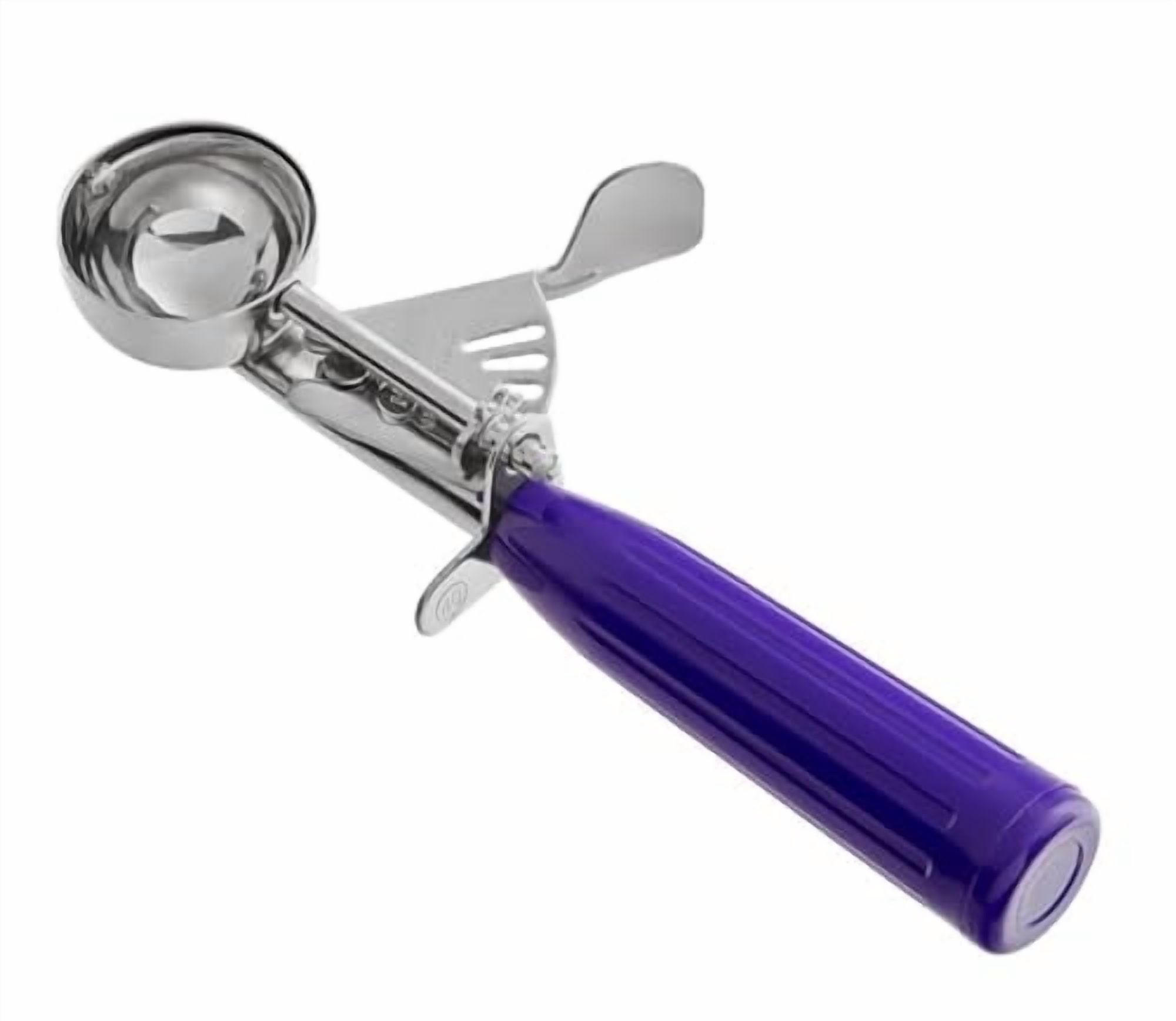 Soro Essentials- #40 Stainless Steel 7/8 oz. Disher with Purple Handle ...