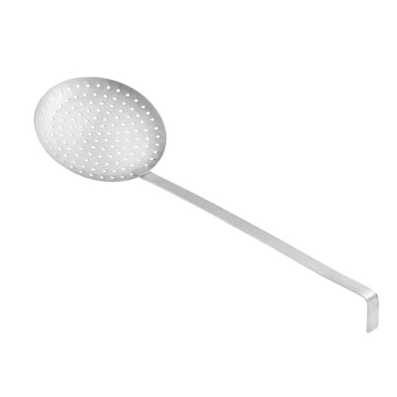 Soro Essentials- 5.75 Stainless Steel Round Perforated Skimmer Strainer- Kitchen Gadgets Wire Strainer for Kitchen Utensil Food Strainer Skimmer Spoon for Cooking Frying Draining