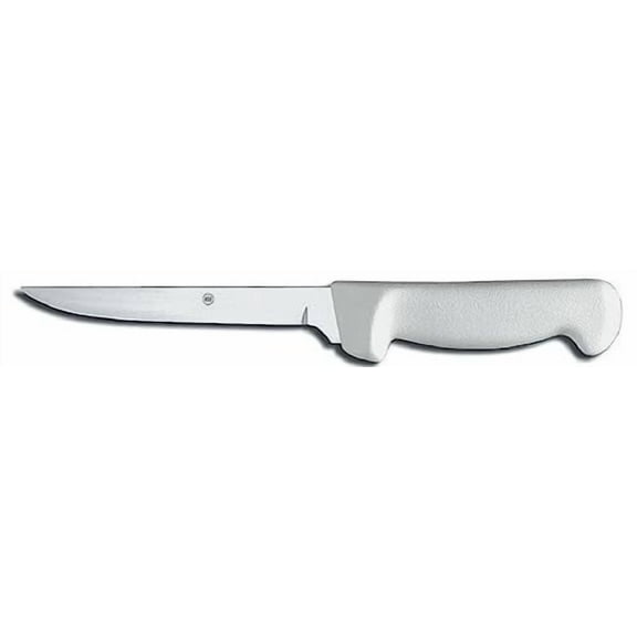 Soro Essentials- 5" High Carbon Steel Boning Knife Narrow and Flexible Blade with White Handle- Boning Knife for Meat Cutting Butcher's Boning Knife for Fish Meat Trimming Knife