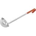 thumbnail image 1 of Soro Essentials- 5 oz. Stainless Steel Ladle with Orange Coated Handle- Color Coded Kitchen Ladle Accessories for Stirring Portioning and Serving Soups Chili and Stew in Restaurants and at Home, 1 of 5