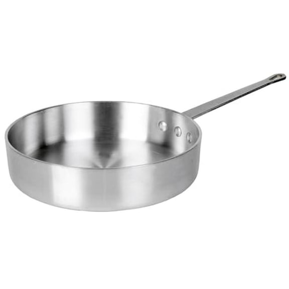 Soro Essentials 5 qt. Heavy Weight Aluminum Saut Pan 4mm Thickness- Deep Frying Pan Chef Cooking Pan Frying Pan Skillet for Home and Restaurant Cookware