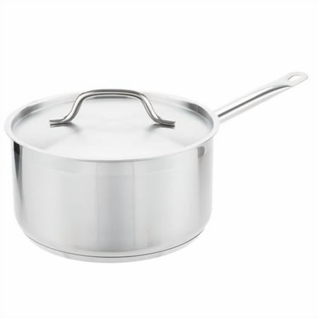 Soro Essentials- 6 qt. Stainless Steel Sauce Pot with Lid- Multipurpose Cooking Sauce Pot for Boiling Soup Sauce Pot Cookware for Home Restaurant Kitchen Induction Ready and Oven Safe
