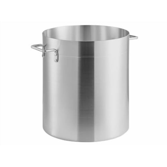 Soro Essentials- 60 qt. Medium Weight Aluminum Stock Pot- 4mm Thickness Cooking Stock Pot for Pasta Soup Stew Pot Simmering Pot for Soup Seafood Stock Home Restaurant and Catering