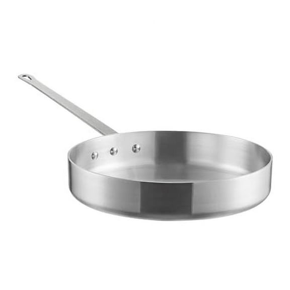 Soro Essentials 7 qt. Heavy Weight Aluminum Saut Pan 4mm Thickness- Deep Frying Pan Chef Cooking Pan Frying Pan Skillet for Home and Restaurant Cookware