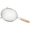 thumbnail image 1 of Soro Essentials- 8" Stainless Steel Single Fine Mesh Strainer with Wooden Handle- Kitchen Food Strainer Perfect for Sift Drain Straining Liquids Stocks Sauces and Soups Pasta, 1 of 5