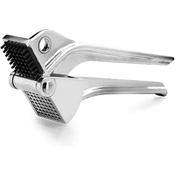 Soro Essentials- Aluminum Garlic Press Crusher- Garlic Mincer Easy to Squeeze with Ergonomic Handle Garlic Mincer with Sturdy Design Extracts More Garlic Ginger Mincer Press