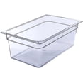 thumbnail image 1 of Soro Essentials- Full Size 8" Deep Polycarbonate Food Pan Clear Color- Commercial Food Pan with Capacity Indicator Stackable Food Storage Containers Restaurant Supplies Hotel Pan, 1 of 5