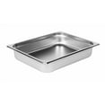 thumbnail image 1 of Soro Essentials- Half Size 2-1/2" Deep 24 Gauge Stainless Steel Anti-Jamming Steam Pan- Restaurant Steam Table Pan Commercial Catering Food Pan for Commercial Kitchen Supplies, 1 of 5
