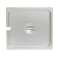 thumbnail image 1 of Soro Essentials- Half Size Stainless Steel Notched Steam Table Pan Cover- Fits Half Size Steam Pan Commercial Catering Food Lid for Commercial Kitchen Supplies, 1 of 6