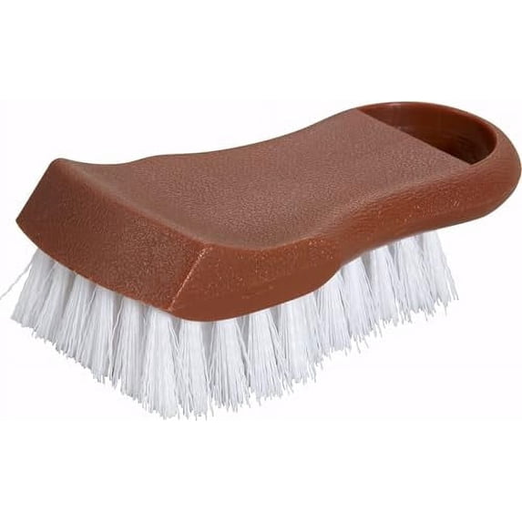 Soro Essentials- Plastic Cutting Board Brush Brown Color- Color Coded Brush Cutting Board Scrub Brush with Easy Grip and Hanging Loop for Drying Kitchen Essential Scrubbing Brush