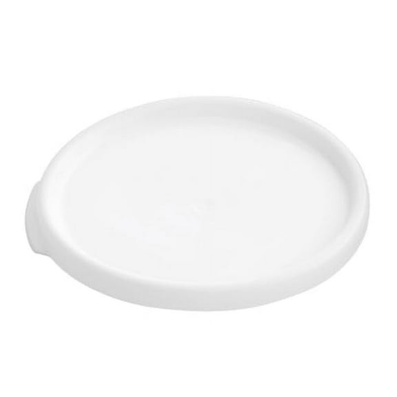 Soro Essentials- Polypropylene Round Food Storage Container Lid Fits 2 and 4 qt. White Color- Food Storage Container Lid for Pantry Organization Stackable Refrigerator Organizer Bins