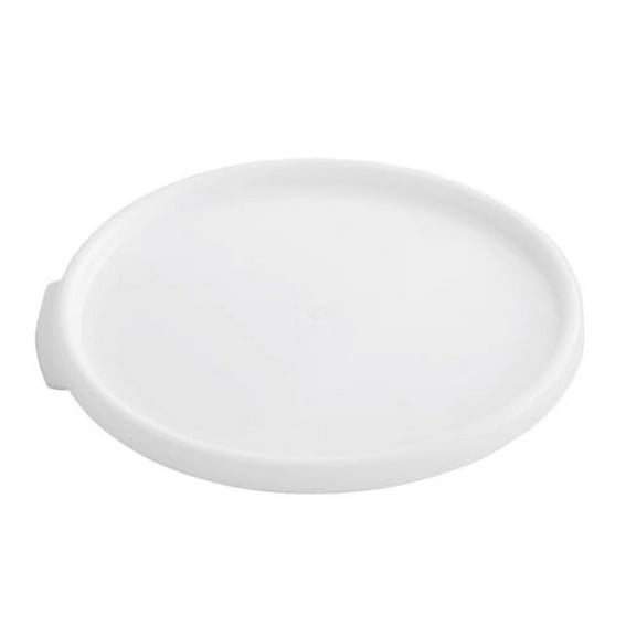 Soro Essentials- Polypropylene Round Food Storage Container Lid Fits 6 and 8 qt. White Color- Food Storage Container Lid for Pantry Organization Stackable Refrigerator Organizer Bins