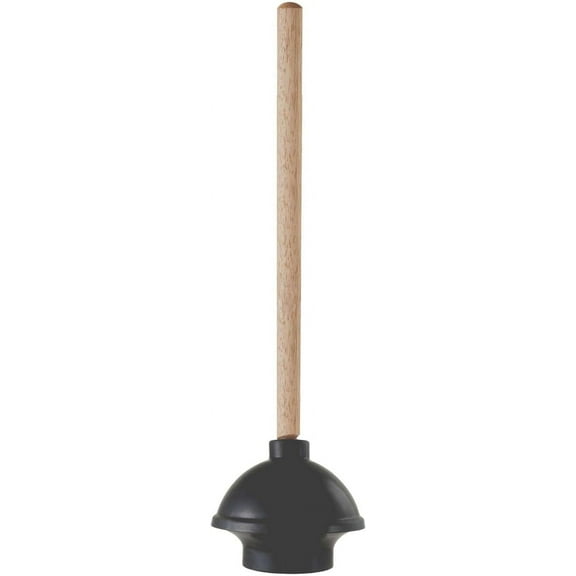 Soro Essentials- Rubber Toilet Plunger with Wooden Handle- Plunger for Bathroom Heavy Duty Toilet Plunger Clog Remover Bathroom Toilet Dredge Tool Bathroom Kitchen Sinks