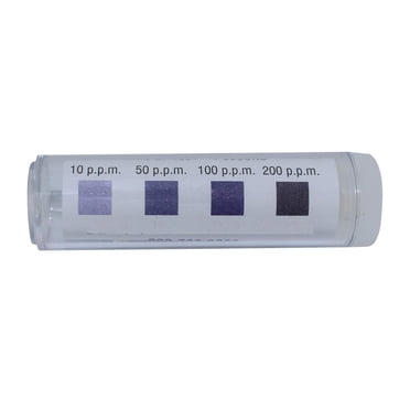 Chlorine Test Strips For Restaurants - 10-200 Ppm Sanitizer Test Strips, Pack Of 4 Vials (400 Strips Total)