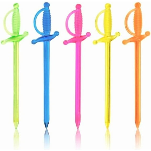 Soro Essentials- Set of 10000 Assorted Color 3” Sword Picks- Cocktail Picks Fancy Cocktail Toothpicks for Appetizers Cocktail Skewers Fruit Party Food Picks Appetizers Party Food Fruit Drinks Garnish