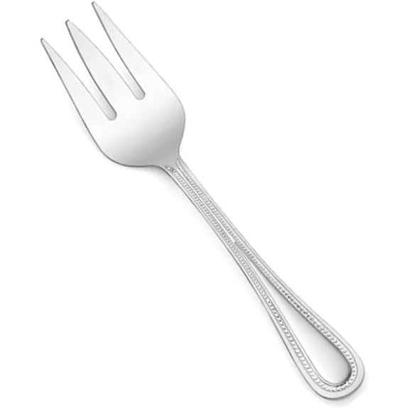 Soro Essentials- Stainless Steel Pearl Serving Fork Set of 12- Serving Utensils Serving Flatware Cutlery Kitchen Tableware Buffet Serving Utensils for Home Kitchen and Restaurant