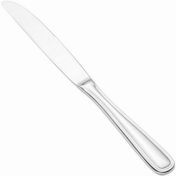 Soro Essentials- Set of 12 - Stainless Steel Simplicity Hollow Handle Table Knife - Mirror Polished Flatware Cutlery Utensil Durable Home Kitchen Eating Tableware Dishwasher Safe