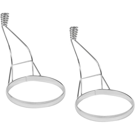 Soro Essentials- Set of 2 Chrome-Plated 3-1/8" Deluxe Round Egg Ring- Ring for Frying Eggs Round Molder for Patties Griddle Cooking Shaper for Breakfast Perfect Fried Egg Molder or Pancake Rings