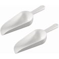 thumbnail image 1 of Soro Essentials- 6 oz. Polypropylene Scoop White Color Set of 2- Plastic Utility Ice Scooper Ice Maker Scooper Kitchen Scoop for Weddings Bar Ice Bucket Kitchen Popcorn Dishwasher Safe, 1 of 5