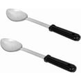 thumbnail image 1 of Soro Essentials- Set of 2- Stainless Steel 13” Solid Basting Spoon with Plastic Handle- Basting Spoon for Cooking Baking Best Kitchen Flatware for Buffet and Banquet Service in Restaurant and Home, 1 of 5