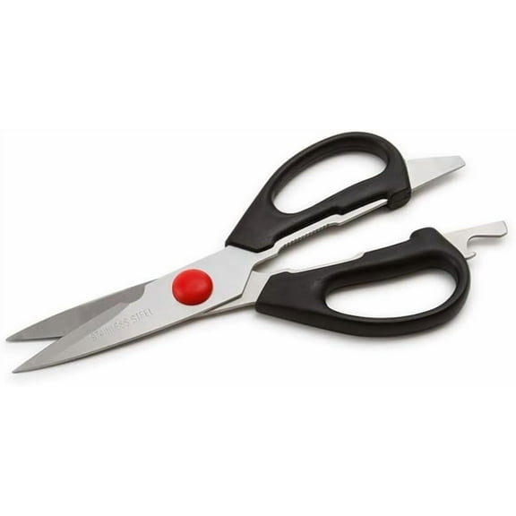 Soro Essentials- Stainless Steel Multipurpose Kitchen Shears with Plastic Handle- Cooking Shears for Cutting Meat Food Fish Poultry Multipurpose Sharp Scissors for Home Kitchen and Restaurant
