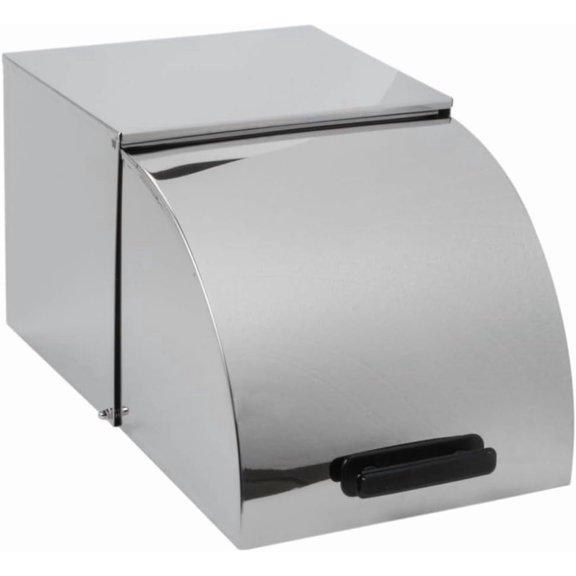Soro Essentials- Stainless Steel Square Back Roll Top Cover with Handle- Fits 12” x 20" Steam Table Pan Anti-Jamming Steam Pan Cover Restaurant Steam Table Pan Cover for Commercial Kitchen Supplies