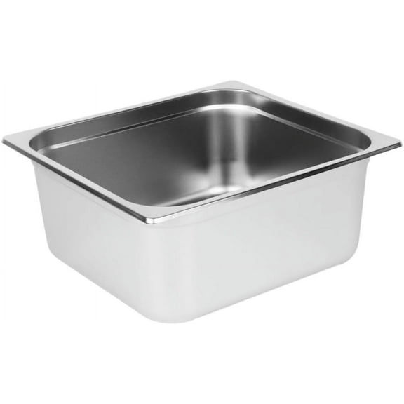 Soro Essentials- Two-Third Size 6 Deep Stainless Steel Anti-Jamming Steam Table Pan 24 Gauge- Chafer Food Pan Stackable Anti-Jam Steam Pan for Hotel Restaurant Supplies Party Buffet Event Catering