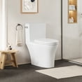 thumbnail image 1 of Soroca Side-Flush Elongated One-Piece White Ceramic Toilet with ADA Chair Height, 1 of 14