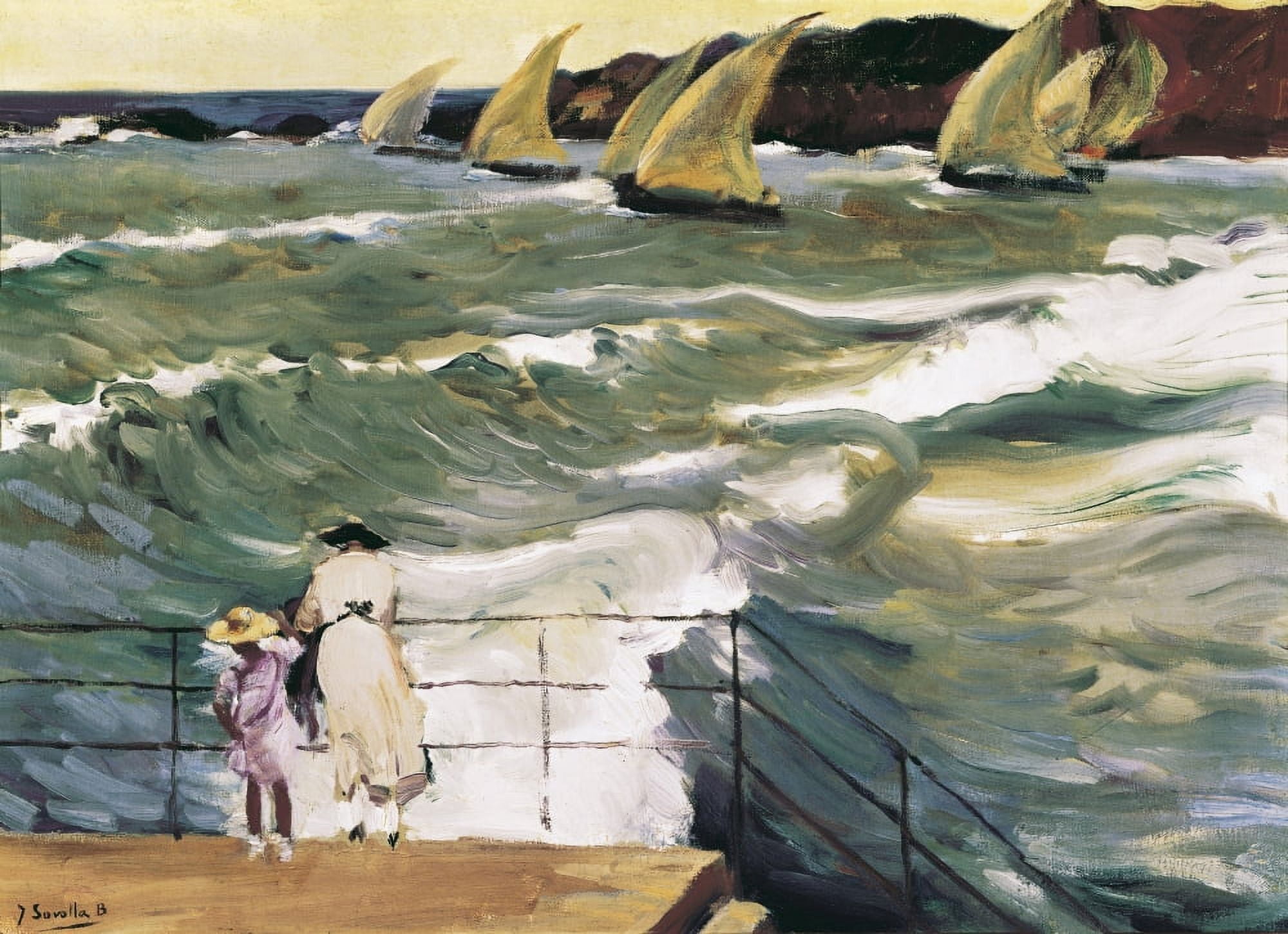 Sorolla Joaqu??n (1863-1923) Canvas Art - (24 x 18)
