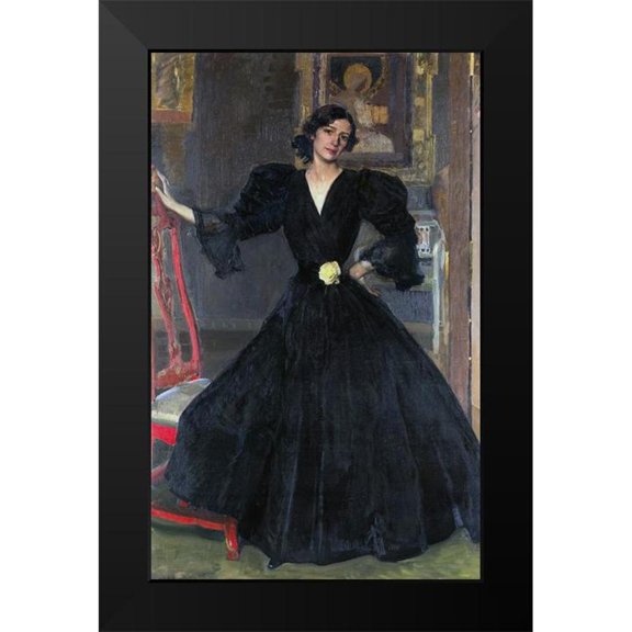 Sorolla, Joaquin 10x14 Black Modern Framed Museum Art Print Titled - Senora de Sorolla
