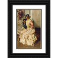 thumbnail image 1 of Sorolla, Joaquin 10x14 Black Ornate Wood Framed with Double Matting Museum Art Print Titled - Pepilla the Gypsy and her daughter, 1 of 4